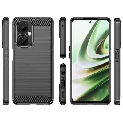 Carbon Case case for OnePlus Nord CE 3 flexible silicone carbon cover black — Hurtel