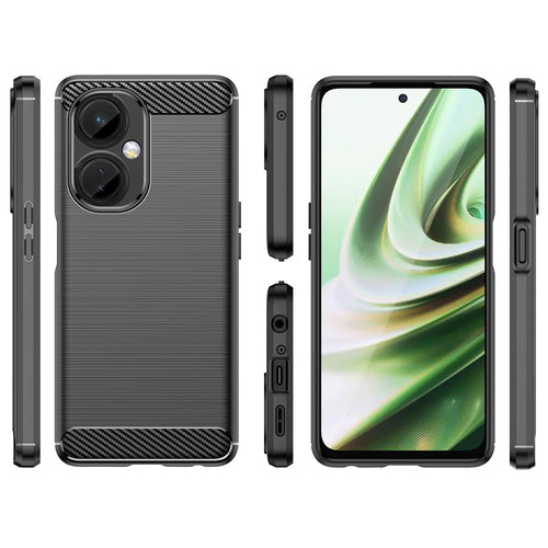 Carbon Case case for OnePlus Nord CE 3 flexible silicone carbon cover black — Hurtel