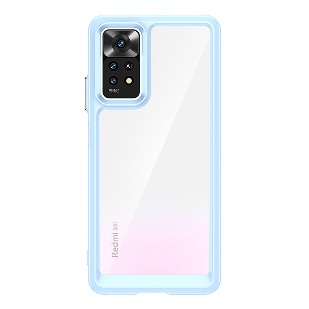 Outer Space Case for Xiaomi Poco X5 5G / Redmi Note 12 5G cover with a flexible frame blue — Hurtel