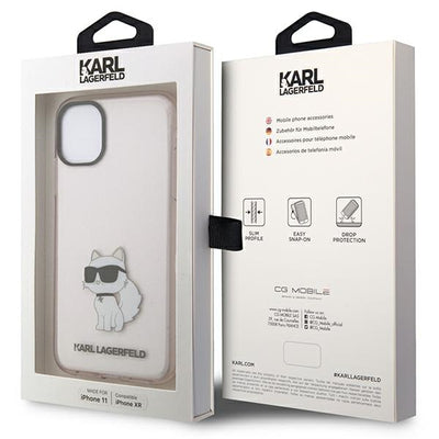Karl Lagerfeld KLHCN61HNCHTCP iPhone 11 / Xr 6.1" pink/pink hardcase Ikonik Choupette