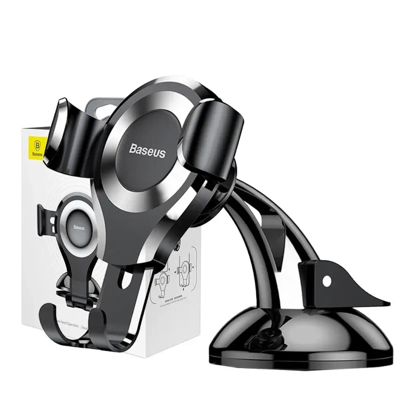 Baseus Osculum gravitational phone holder (black + silver) - Product Image 6