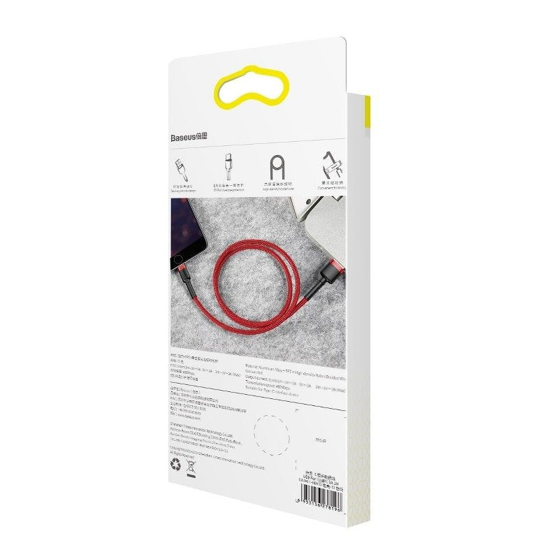 Baseus Cafule USB Lightning cable 2.4A 1m (black + red) - Product Image 10