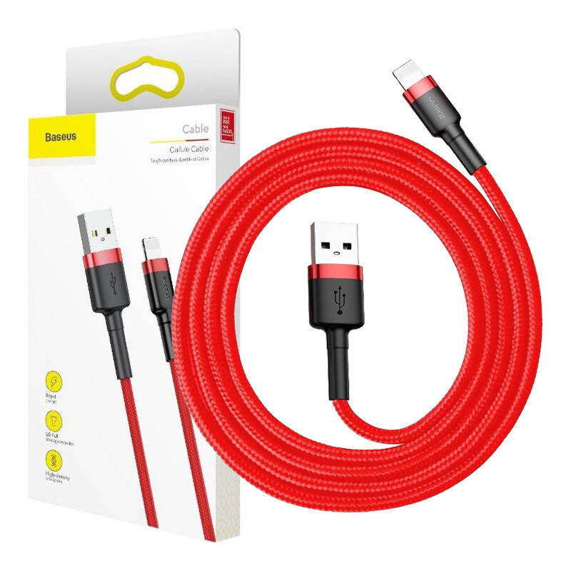 Baseus Cafule USB Lightning cable 2.4A 1m (black + red) - Product Image 11