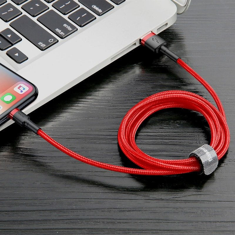 Baseus Cafule USB Lightning cable 2.4A 1m (black + red) - Product Image 6