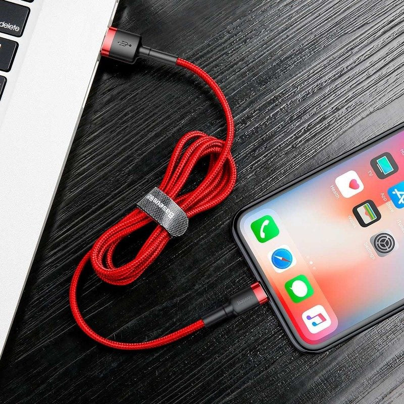 Baseus Cafule USB Lightning cable 2.4A 1m (black + red) - Product Image 8