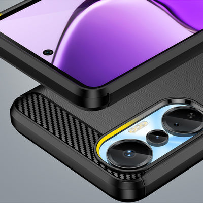 Carbon Case case for Infinix Hot 20S flexible silicone carbon cover black — Hurtel