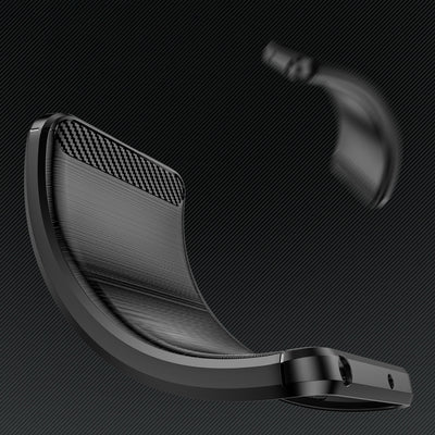 Carbon Case case for Infinix Hot 20 Play flexible silicone carbon cover black — Hurtel