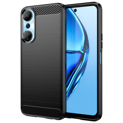 Carbon Case case for Infinix Hot 20 flexible silicone carbon cover black — Hurtel