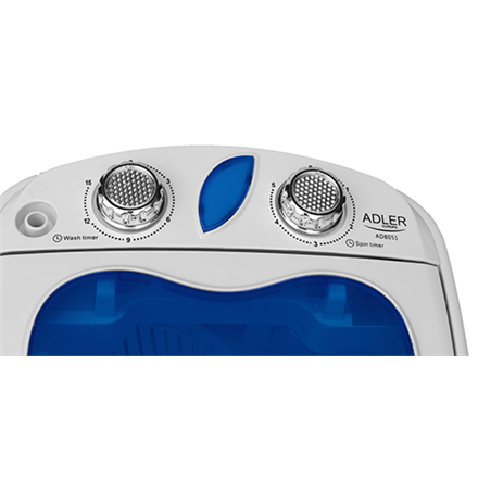 Adler | Washing machine | AD 8051 | Top loading | Washing capacity 3 kg | Unspecified RPM | Depth 37 cm | Width 38 cm |