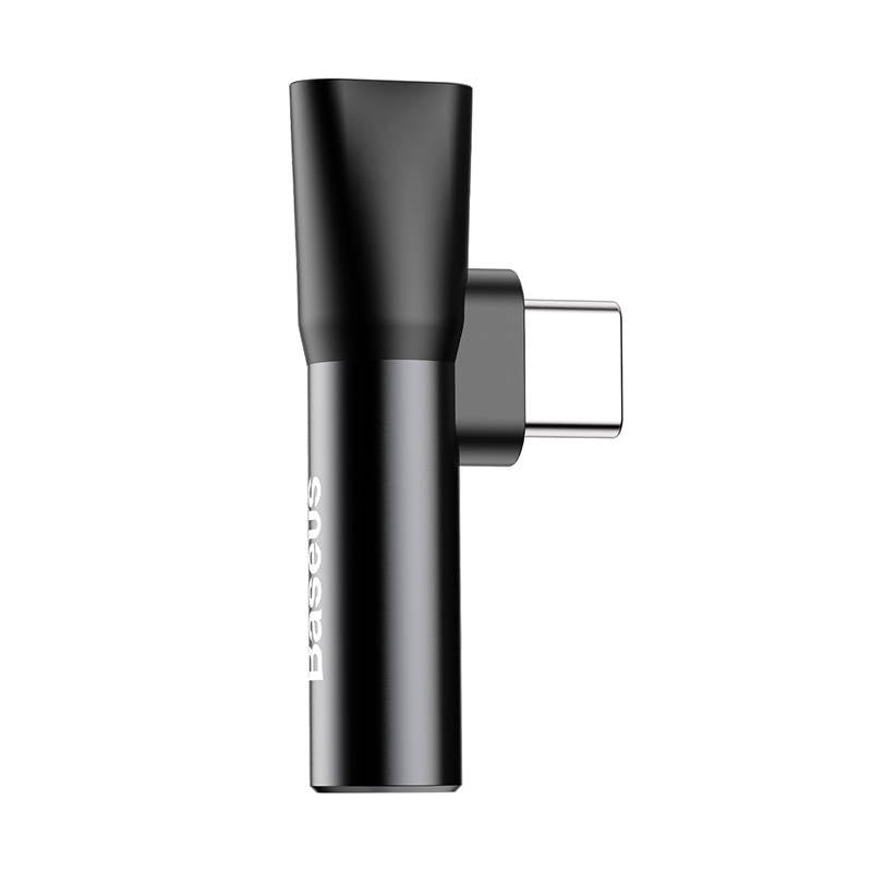 Baseus Audio Adapter USB-C to Mini Jack 3.5mm + USB-C (black) - Product Image 4