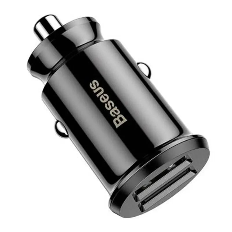 Ładowarka samochodowa Baseus Grain 2x USB 5V 3.1A (czarna) - Product Image 2