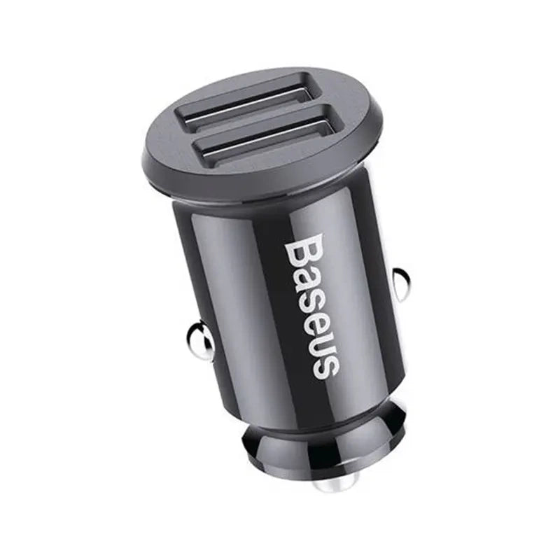 Ładowarka samochodowa Baseus Grain 2x USB 5V 3.1A (czarna) - Product Image 4