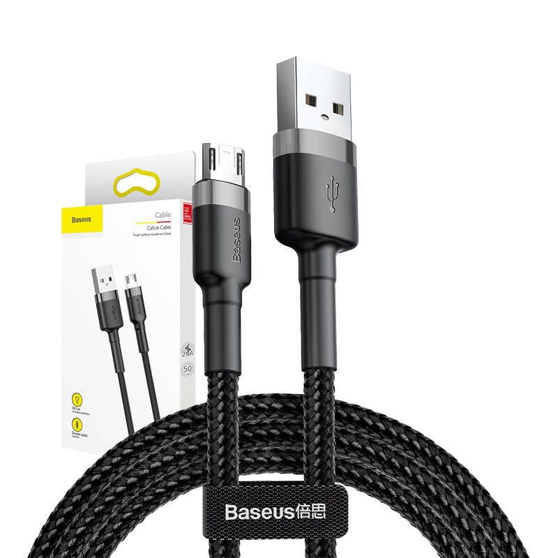 Baseus Cafule Micro USB cable 2.4A 0,5m (gray + black) - Product Image 7