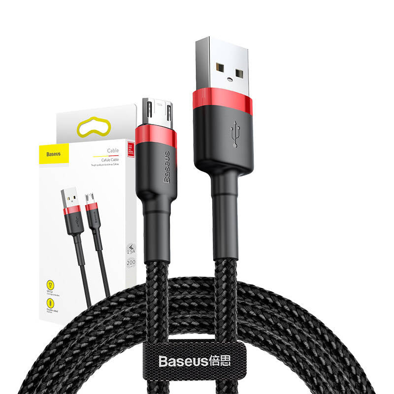 Baseus Cafule Micro USB cable 1.5A 2m (Red+Black) - Product Image 7