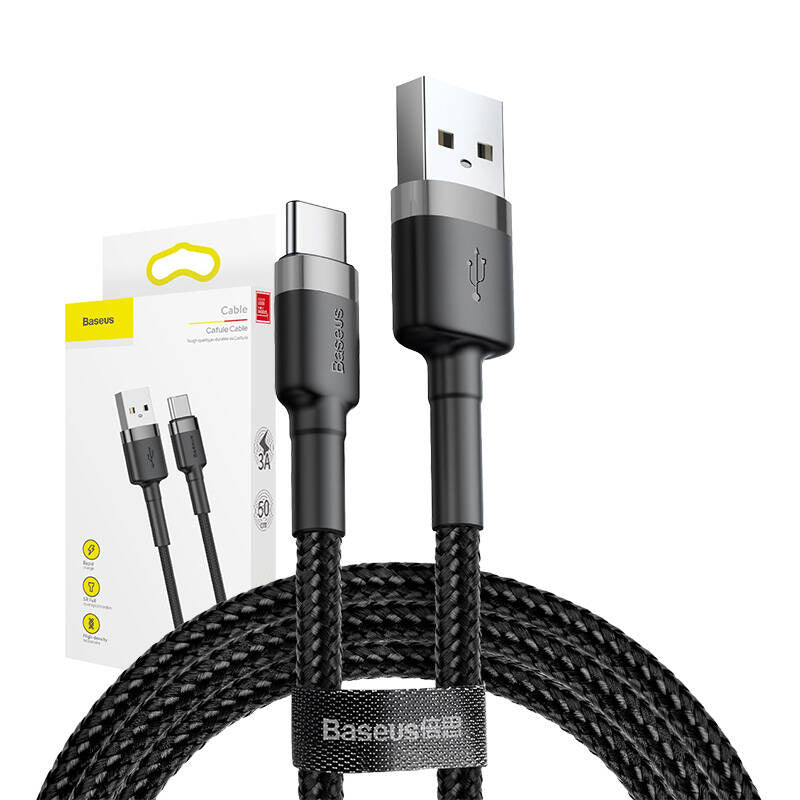 Baseus Cafule cable USB-C 3A 0.5m (Gray+Black) - Product Image 7