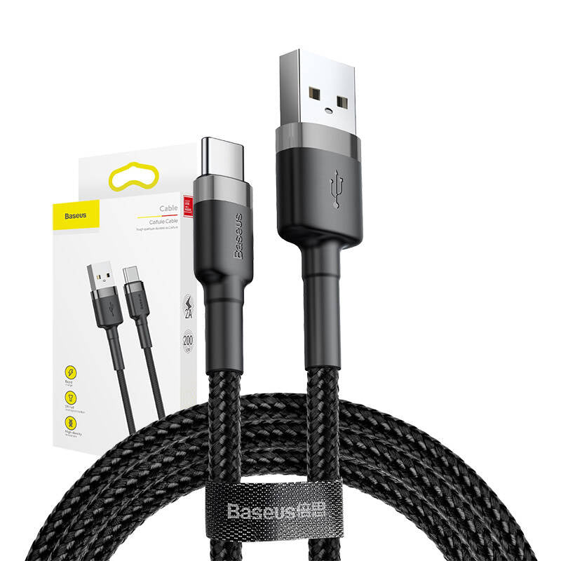 Baseus Cafule cable USB-C 2A 2m (Gray+Black) - Product Image 7