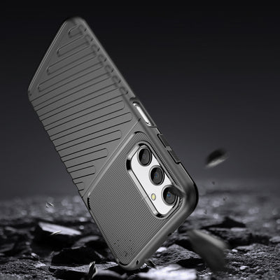 Thunder Case case for Samsung Galaxy A24 4G silicone armor case black — Hurtel