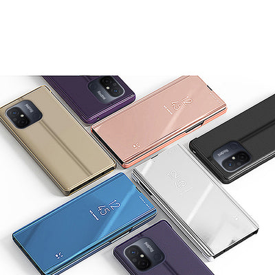 Clear View Case cover for Xiaomi Redmi 11A / Poco C55 / Redmi 12C flip case black — Hurtel