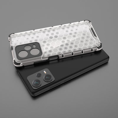 Honeycomb case for Xiaomi Redmi Note 12 Pro+ armored hybrid cover black — Hurtel
