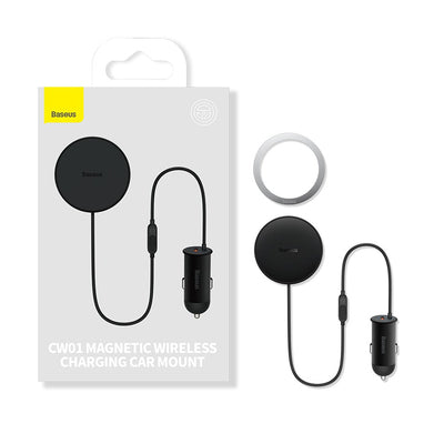 Baseus CW01 MagSafe 15W USB 25W inductive car charger - black