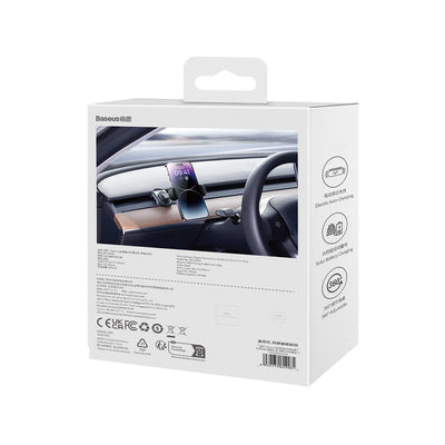 Electric car holder with solar panel for Tesla Model 3 / Y Baseus T-Space - black