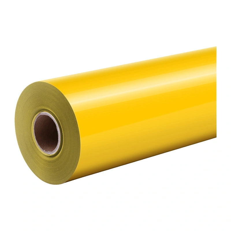 HTVRONT Pure Heat Transfer Film, 30.5 cm x 1.8 m (yellow) - Image 1