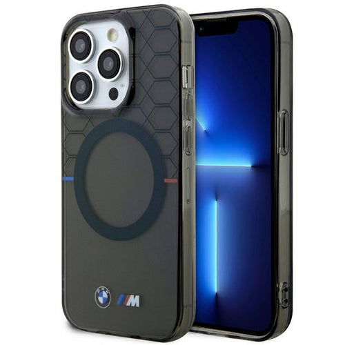 Case BMW BMHMP14LHGPK iPhone 14 Pro 6.1" Grey/Grey Pattern MagSafe