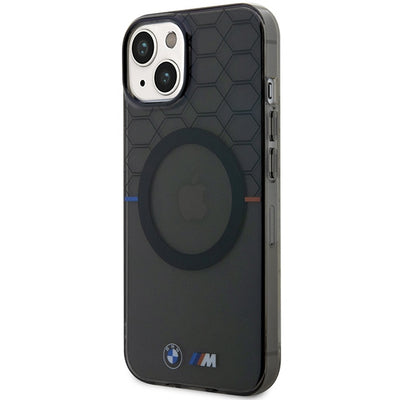 Case BMW BMHMP14SHGPK iPhone 14 6.1" grey/grey Pattern MagSafe