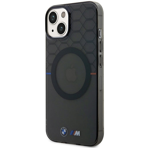 Case BMW BMHMP14SHGPK iPhone 14 6.1" grey/grey Pattern MagSafe