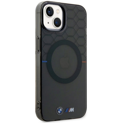 Case BMW BMHMP14SHGPK iPhone 14 6.1" grey/grey Pattern MagSafe
