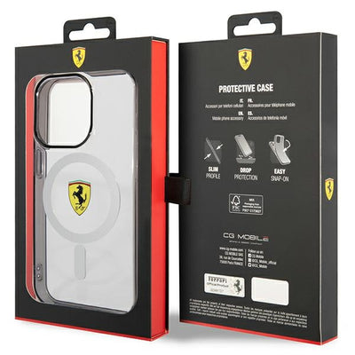 Ferrari FEHMP14LURKT iPhone 14 Pro 6.1" clear/transparent hardcase Outline Magsafe