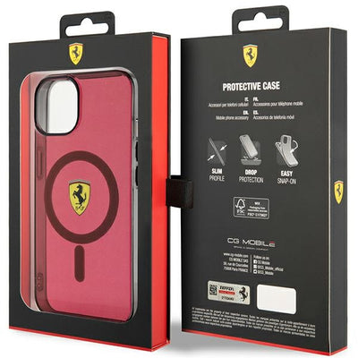Ferrari FEHMP14SURKR iPhone 14 6.1" red/red hardcase Translucent Magsafe