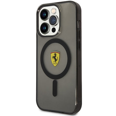 Ferrari FEHMP14XURKK iPhone 14 Pro Max 6.7" black/black hardcase Translucent Magsafe