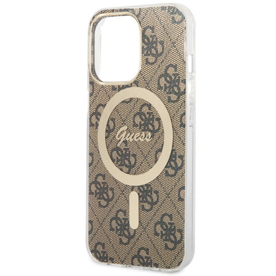 Guess GUHMP13LH4STW iPhone 13 Pro / 13 6.1" brown/brown hardcase 4G MagSafe
