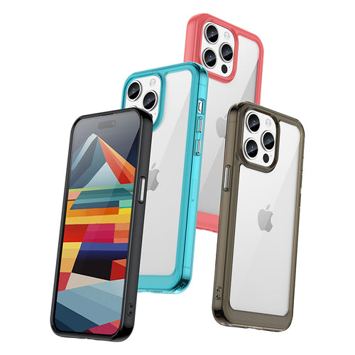iPhone 15 Pro Max Outer Space Reinforced Case with Flexible Frame - Blue — Hurtel