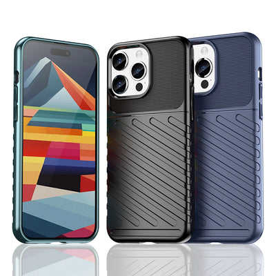 Armored iPhone 15 Pro Max Thunder Case - black — Hurtel