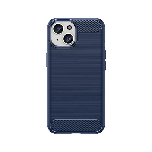 Flexible Carbon Case with a carbon pattern for iPhone 15 - blue — Hurtel