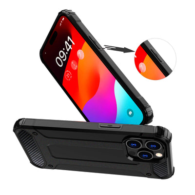 iPhone 15 Pro Hybrid Armor case - blue — Hurtel