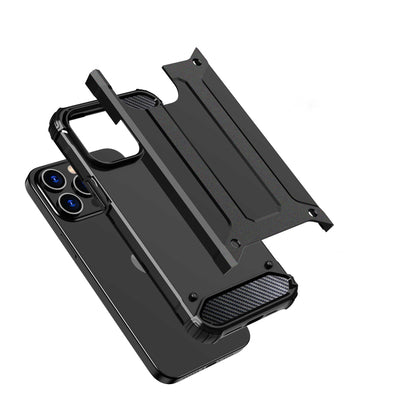 iPhone 15 Pro Hybrid Armor case - black — Hurtel