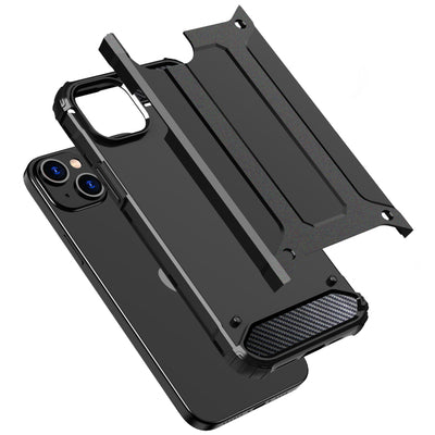 iPhone 15 Plus Hybrid Armor case - black — Hurtel