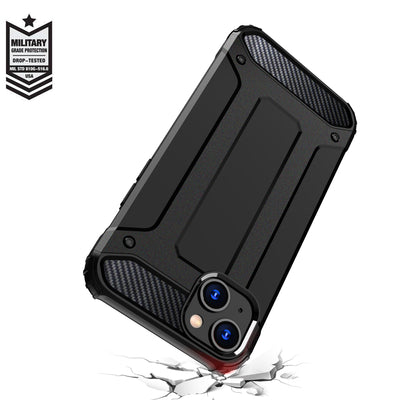 iPhone 15 Plus Hybrid Armor case - black — Hurtel