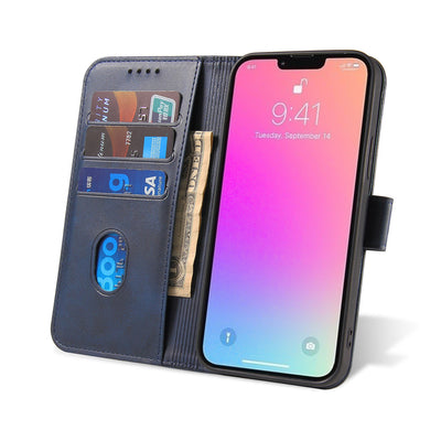Wallet Case with Stand for iPhone 15 Pro Magnet Case - Blue — Hurtel