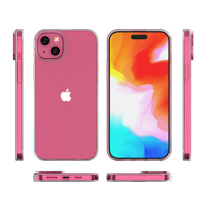 iPhone 15 Plus case from the Ultra Clear series in transparent color — Hurtel
