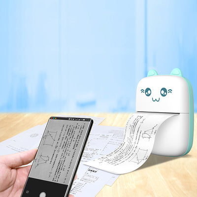 HURC9 Bluetooth Thermal Printer Kitty Mini with App - Blue — Hurtel