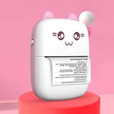 HURC9 Bluetooth Thermal Printer Mini Kitty with App - Pink — Hurtel