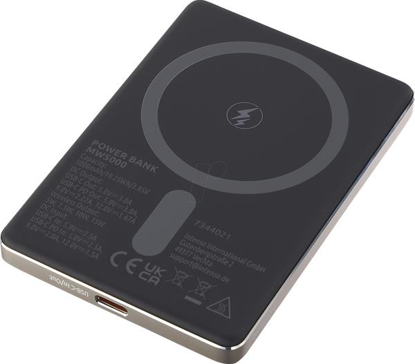 POWER BANK USB 5000MAH MAG/CHAMPAGNE 7344021 INTENSO