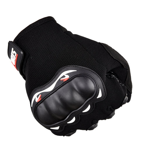Motorcycle phone gloves with knuckle protector – black — Hurtel