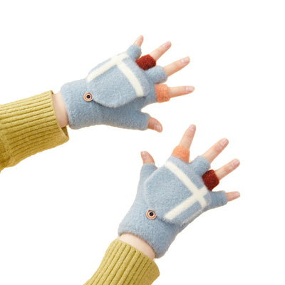 Women's/children's winter telephone gloves - blue — Hurtel