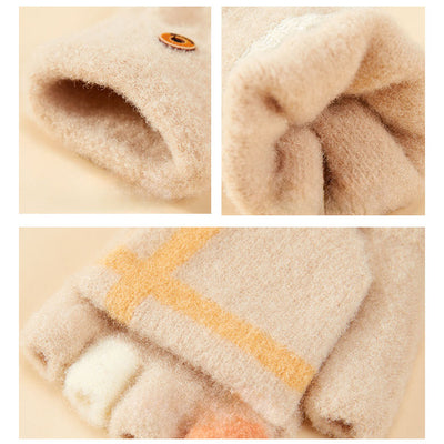 Women's/children's winter telephone gloves - blue — Hurtel