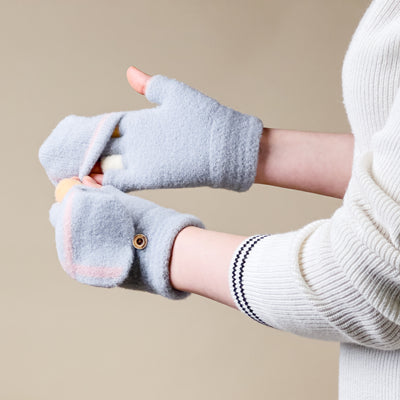 Women's/children's winter phone gloves - gray — Hurtel